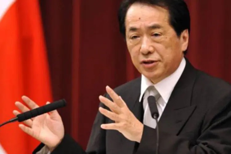 Naoto Kan, primeiro-ministro do Japão: deflação e forte valorização do iene pressionam a recuperação econômica japonesa (Arquivo/AFP)
