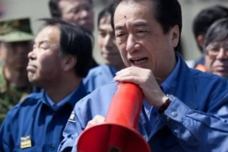 As declarações de Naoto Kan foram captadas pelos microfones da imprensa japonesa e tachadas de "frias" e "arrogantes" (AFP)