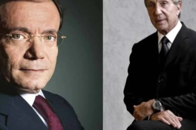 
	Jean-Charles Naouri, CEO do Casino, e o empres&aacute;rio Abilio Diniz
 (Montagem/EXAME.com)