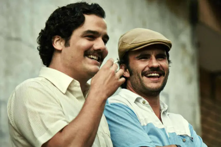 Wagner Moura no papel de Pablo Escobar em "Narcos", da Netflix: busca segunda indicação ao Globo de Ouro (Netflix/Divulgação)