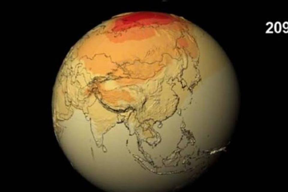 Vídeo da Nasa mostra febre da Terra até 2100