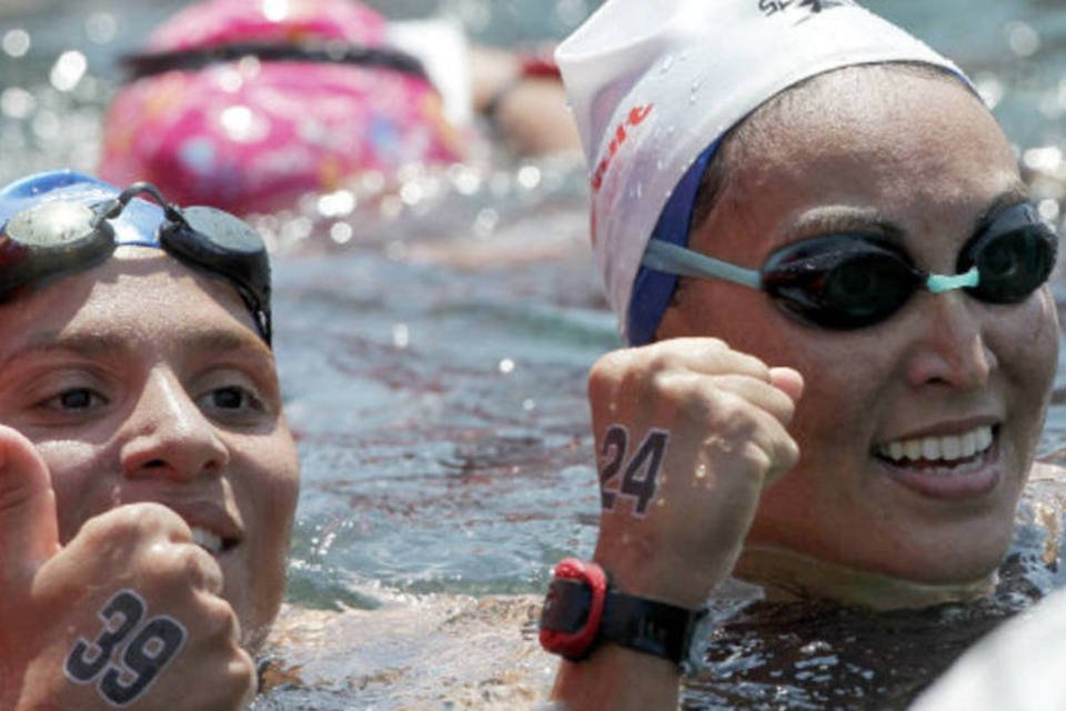 Ouro e prata, Brasil faz história na maratona aquática