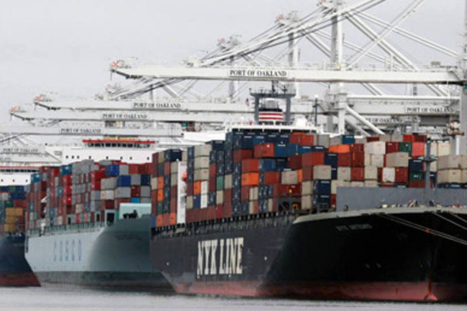 Porto nos EUA: importações aumentaram 2,5% no mês de novembro, enquanto as exportações subiram 2,3% (Getty Images/Getty Images)