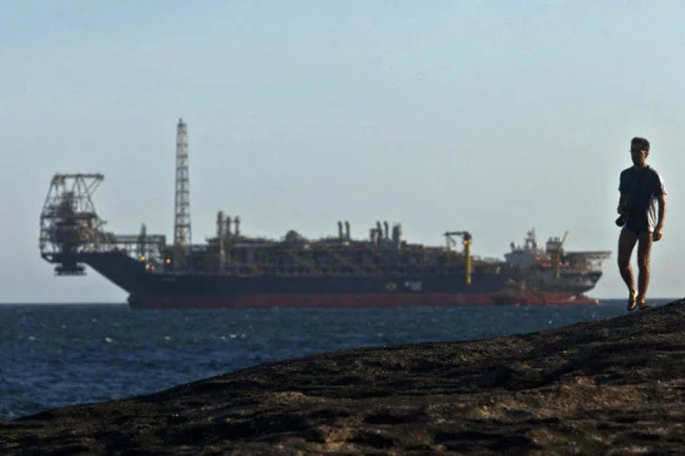 O navio petroleiro da OSX-3, do estaleiro OSX, de Eike Batista (Dado Galdieri/Bloomberg)