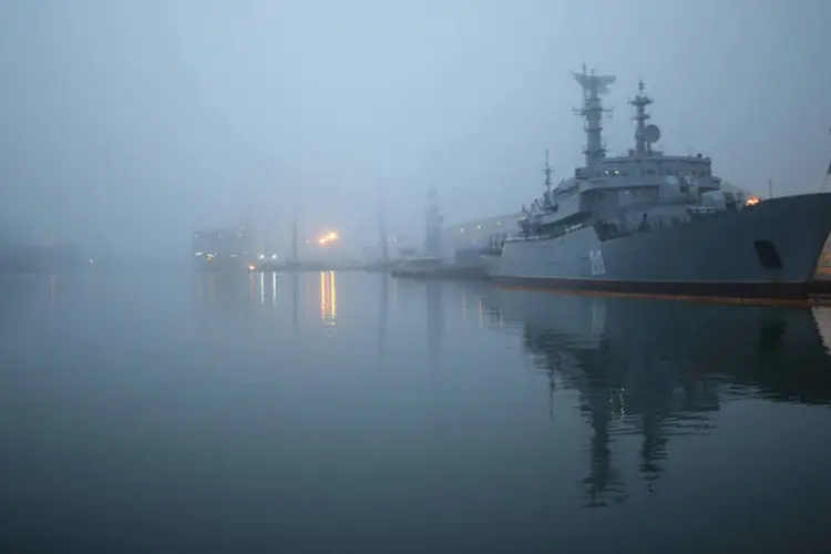 Navio russo: a Rússia tem exibido cada vez mais seu poderio militar recentemente (Stephane Mahe/Rússia)