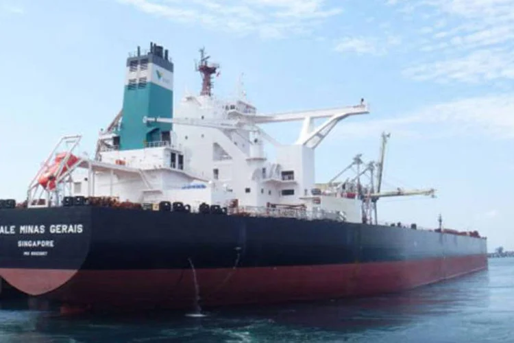 
	Navio da Vale: a empresa pretende aumentar a competi&ccedil;&atilde;o com BHP Billiton e Rio Tinto com o uso dos supercargueiros Valemax
 (Agência Vale)