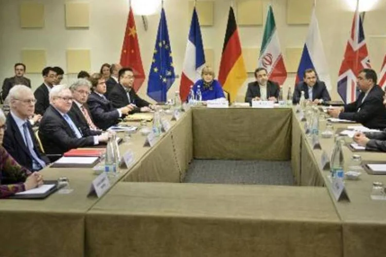 
	O Ir&atilde; e o Grupo 5+1 se deram como prazo at&eacute; 1 de julho para redigir a reda&ccedil;&atilde;o de um acordo definitivo
 (Brendan Smialowski/AFP)