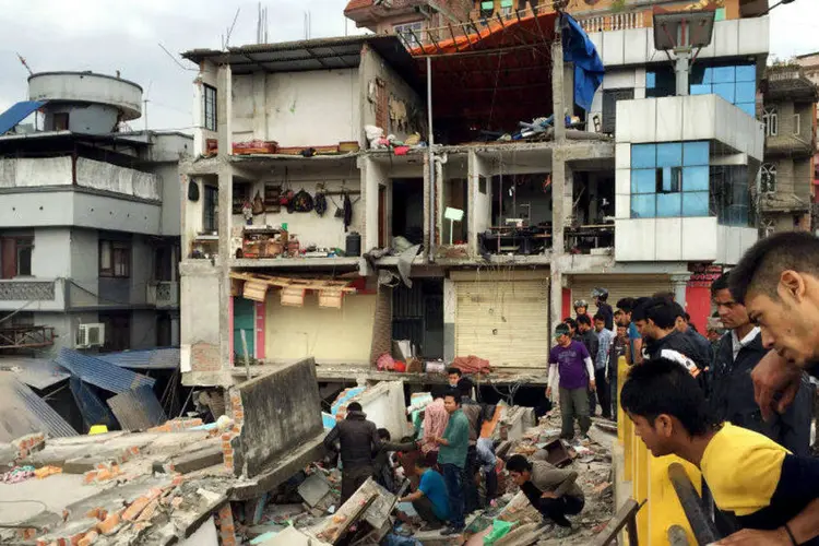 
	Nepal: &quot;Fui o &uacute;ltimo a sair; a loja quase me engoliu&quot;, relatou o jornalista Gustavo Junqueira
 (Reuters)