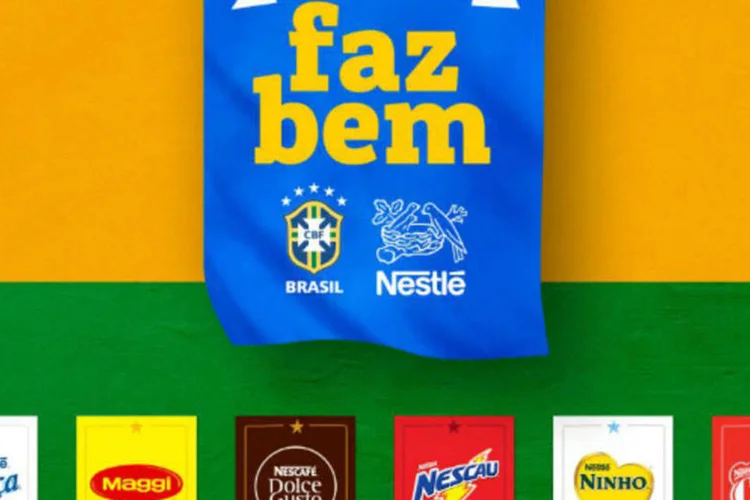 
	Campanha da Nestl&eacute;: iniciativa possibilita que consumidores interajam com jogadores da Sele&ccedil;&atilde;o
 (Reprodução)