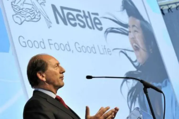 O diretor-geral do grupo Nestlé, Paul Bulcke (Fabrice Coffrini/AFP)
