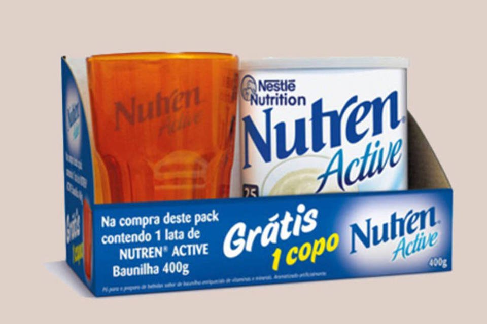 Nestlé divulga Nutren Active com copos colecionáveis