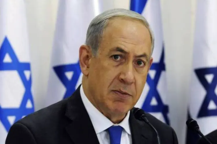 
	Primeiro-ministro israelense, Benjamin Netanyahu: &quot;a capital de Israel, o local mais sagrado do povo judaico, e sonho em ver um dia uma bandeira israelense tremulando no Monte do Templo&quot;
 (Getty Images)