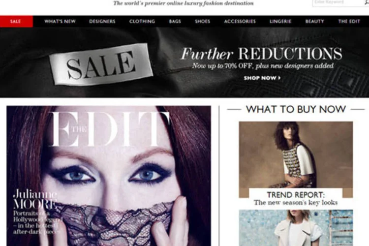 
	Net-a-Porter: potencial neg&oacute;cio pode avaliar a Net-a-Porter com um pre&ccedil;o abaixo dos 2 bilh&otilde;es de euros
 (Reprodução/EXAME.com)