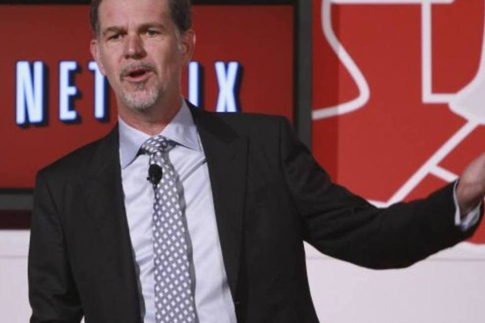 Reed Hastings: no Brasil, a Netflix oferece apenas o serviço de distribuição de vídeo por streaming (Getty Images Latam)
