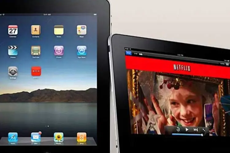 Netflix no iPad: a distribuição de vídeo via internet permite que os consumidores dispensem o cabo para assistir à TV (Divulgação)