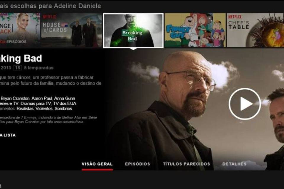 Netflix ganha nova interface na versão web