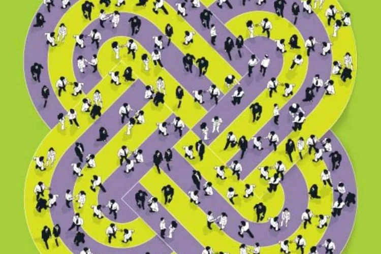 Ilustração - Networking (Alexandre Deruiz e Marcos Müller/VOCÊ S/A)