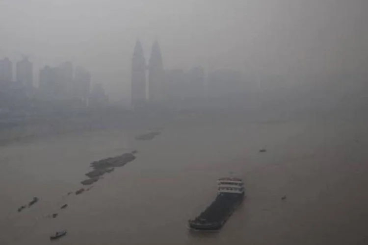 Poluição na China: secretária da ONU para o clima quer decidir redução nas emissões (Feng Li/Getty Images)