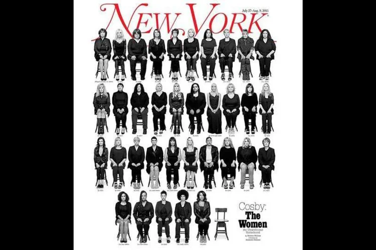 
	Capa da revista &quot;New York Magazine&quot; publicada nesta segunda-feira: no total 46 mulheres afirmam ter sofrido abusos por parte de Cosby
 (Reprodução)