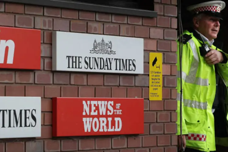 Prédio da News International, que publicava o tabloide "News of the World" (Getty Images)