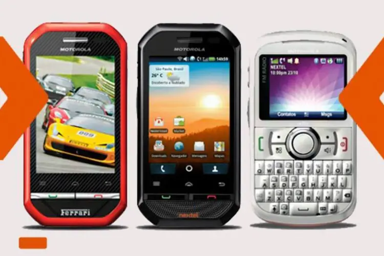 Smartphones da Nextel: o objetivo da marca é reforçar a divulgação da tecnologia Push-to-talk, exclusiva para os seus aparelhos (Divulgação)