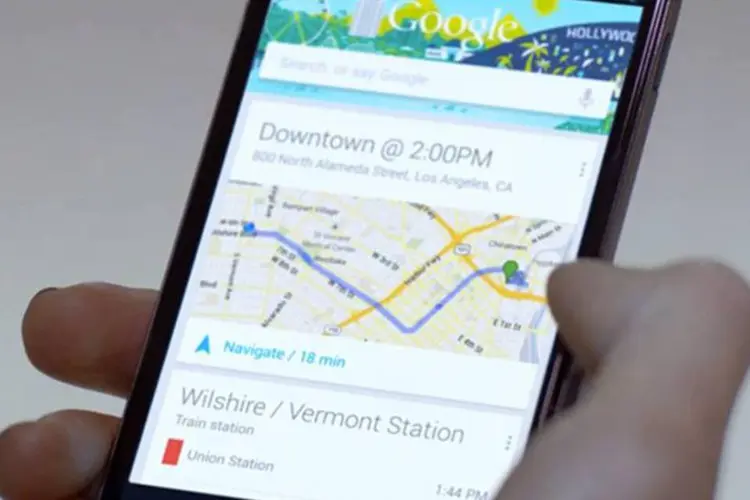 
	Smartphone Nexus com Google Now: aplicativo foi criado para fornecer informa&ccedil;&otilde;es antes mesmo de o usu&aacute;rio pensar em fazer uma pesquisa
 (Reprodução/ Google)