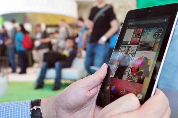 
	Nova gera&ccedil;&atilde;o do tablet Nexus 7 pode ser lan&ccedil;ada em julho. Dispositivo pode contar com tela full HD
 (Mathew Sumner/Getty Images)