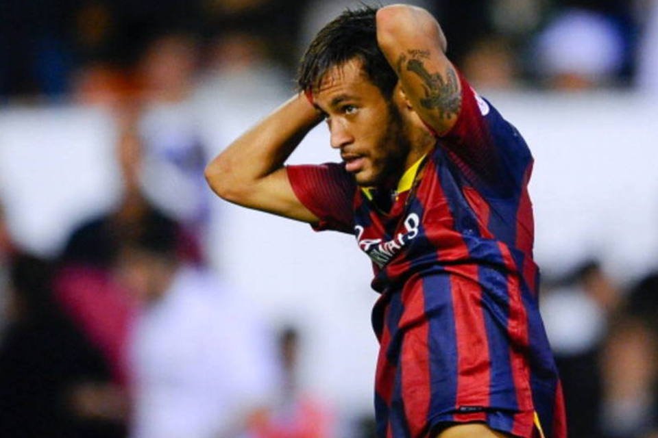 O atacante Neymar, do Barcelona: resolução do caso é complexa (Getty Images)