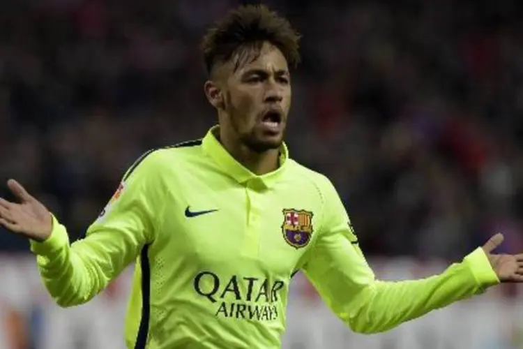 
	Neymar: o brasileiro tamb&eacute;m est&aacute; entre os tr&ecirc;s finalistas, ao lado de Messi, do Barcelona, e Florenzi, da Roma
 (Gerard Julien/AFP)