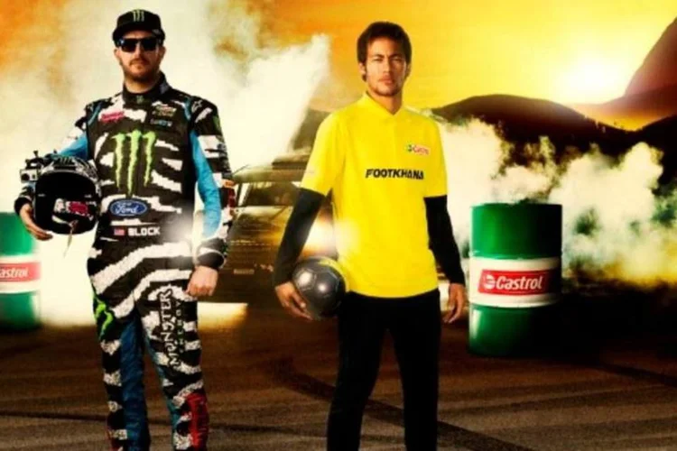 
	Castrol promove batalha entre Neymar Jr. e Ken Block: durante o desafio, eles se enfrentam em uma batalha que requer a habilidade de ambos
 (Divulgação)