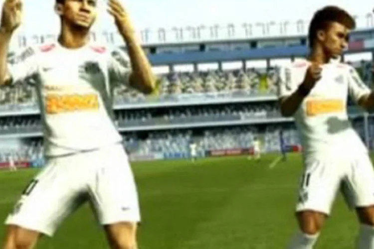 A nova comemoração de Neymar estará disponível em uma atualização futura de conteúdo para PES 2013 (Reprodução)