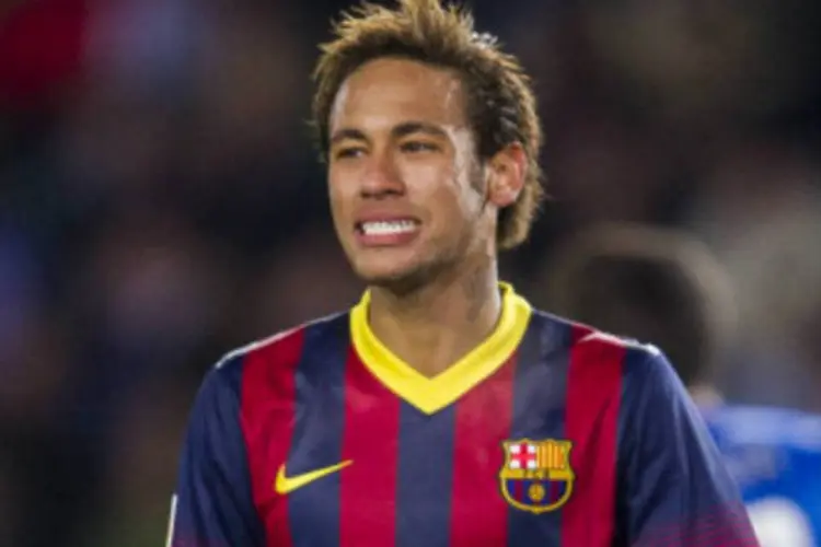 
	Neymar: &quot;Deitou!&quot;, disse Neymar, numa t&iacute;pica demonstra&ccedil;&atilde;o de aprova&ccedil;&atilde;o &agrave; atitude de Daniel Alves durante partida contra o Villarreal
 (Getty Images)