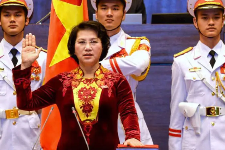 
	Nguyen Thi Kim Ngan: a nova presidente do Legislativo passou pelos minist&eacute;rios de Finan&ccedil;as e Trabalho, Inv&aacute;lidos de Guerra e Assuntos Sociais
 (AFP)