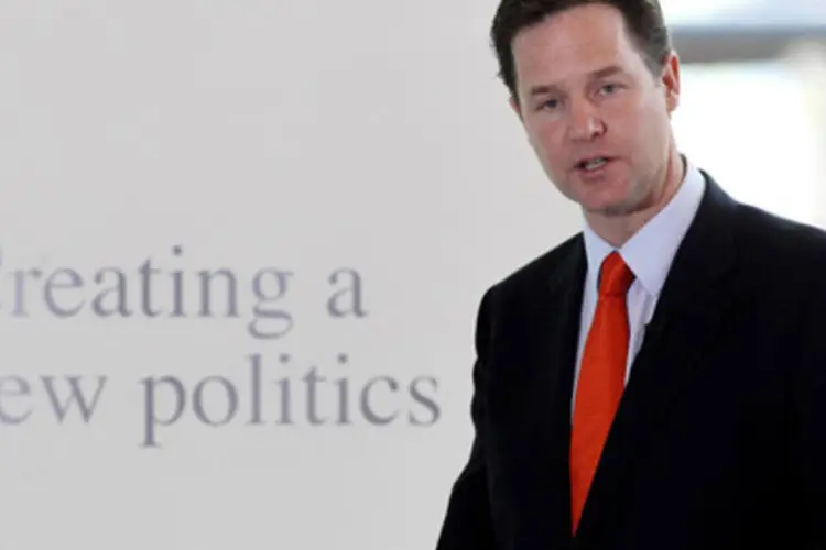 O vice-premiê britânico, Nick Clegg: reforma é a maior desde a Grande Reforma de 1832 (.)