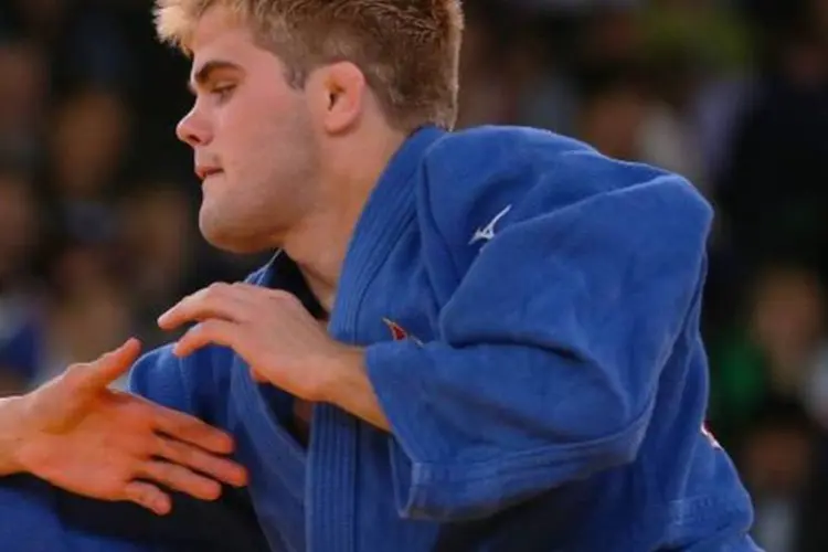 Judoca americano Nick Delpopolo: O judoca foi eliminado pelo sul-coreano Ki-Chun Wang nas quartas de final (Alexander Hassenstein/Getty Images)