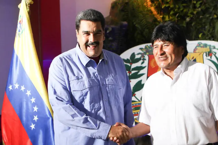 Presidente da Venezuela recebeu ontem líder da Bolívia no país petroleiro (Reuters)