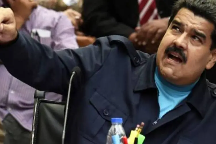 O presidente da Venezuela, Nicolas Maduro: "nunca antes na história da nossa nação, um presidente dos Estados Unidos tentou governar a Venezuela por decreto. É uma ordem tirânica e imperial", diz a carta (Juan Barreto/AFP)
