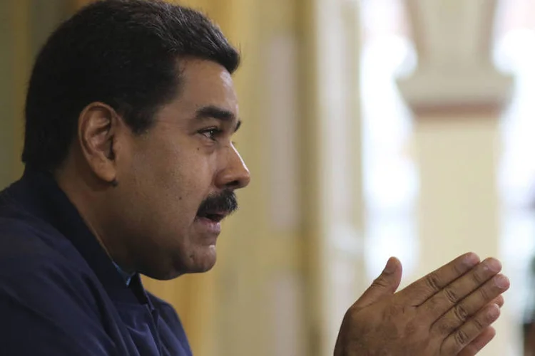 
	Nicol&aacute;s Maduro: Maduro denunciou a realiza&ccedil;&atilde;o hoje de uma reuni&atilde;o de &quot;conspira&ccedil;&atilde;o contra a Venezuela&quot; em Washington
 (Reuters)