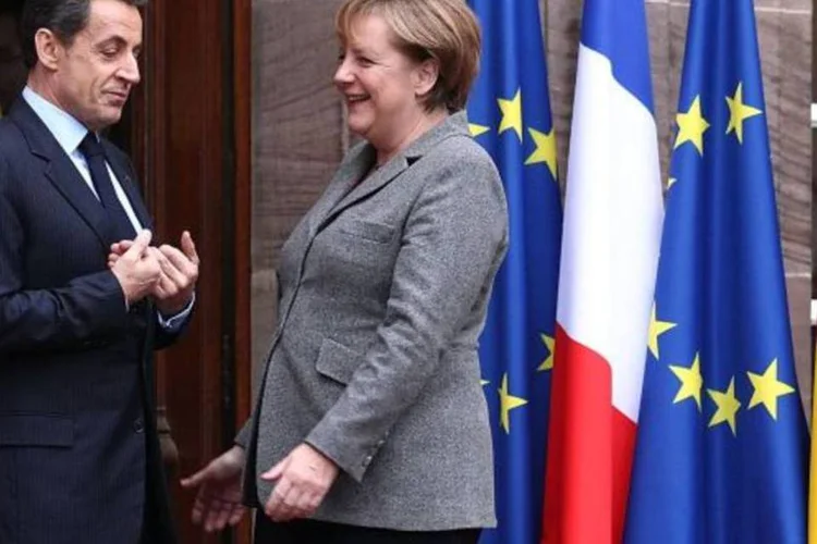 Ambos também expressaram sua rejeição aos eurobonos como instrumento para resistir às pressões sofridas pelas dívidas soberanas dos países da zona do euro (Thomas Niedermueller/Getty Images)