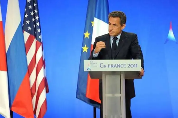 Nicolas Sarkozy: medo de uma recessão global (Wikimedia Commons)