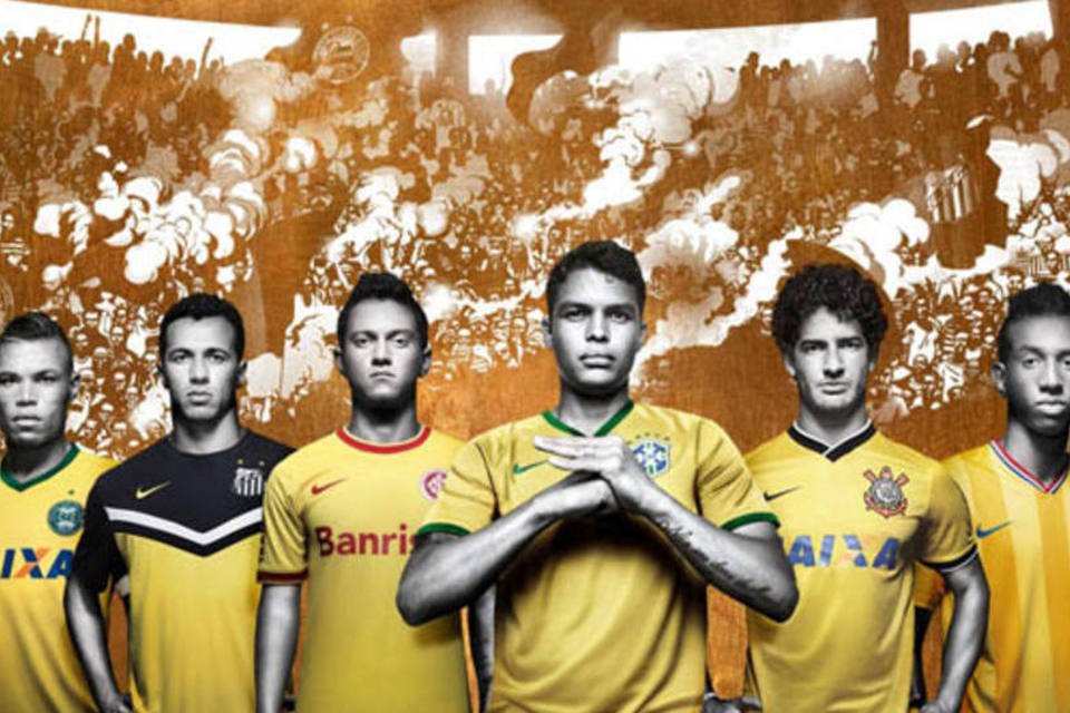 Nike veste clubes brasileiros com camisas amarelas