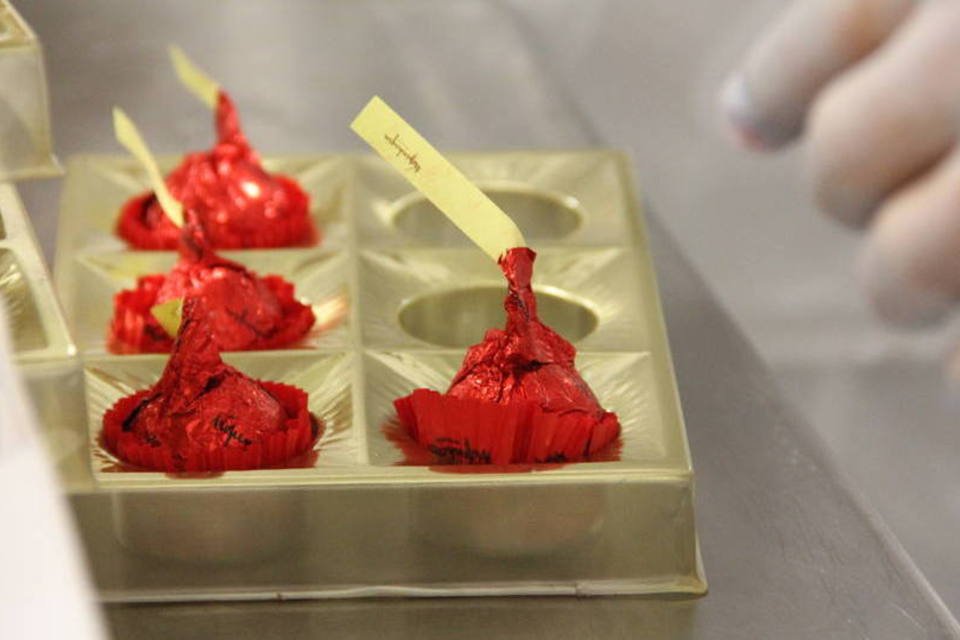 
	Cherry Brandy da Kopenhagen: um dos chocolates cl&aacute;ssicos da companhia
 (Karin Salomão/Site Exame)