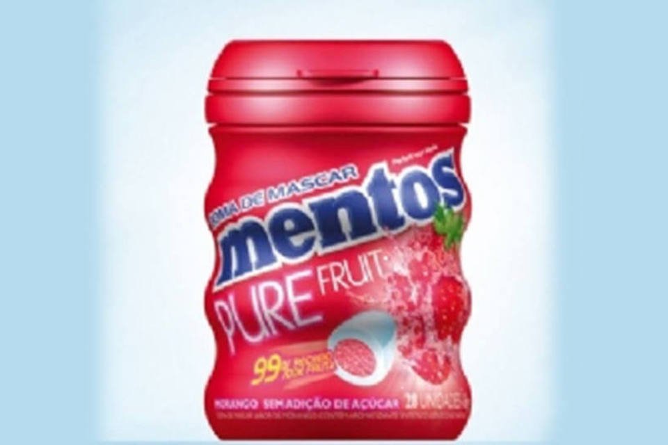 Mentos lança goma de mascar em embalagem ergonômica