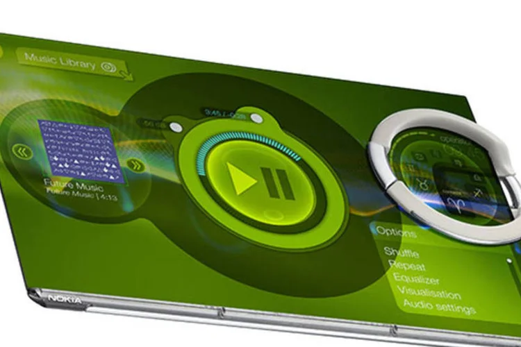Nokia Morph: nanotecnologia e materiais flexíveis vão permitir que o celular seja usado como peça de vestuário (Divulgação)