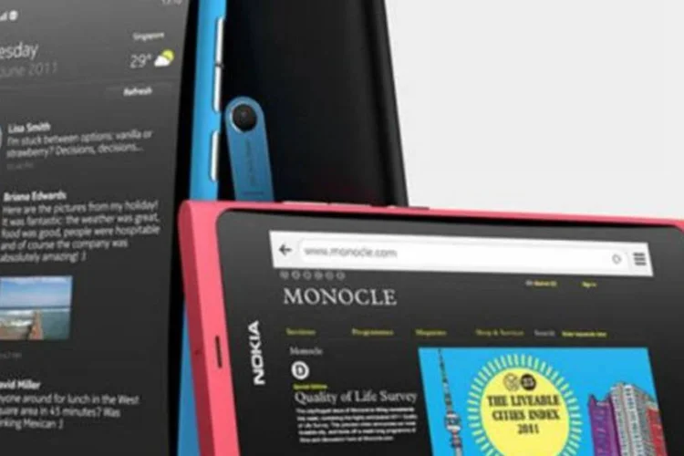 O Nokia N9, o primeiro smartphone com o sistema MeeGo, não será vendido nos Estados Unidos (Divulgação)