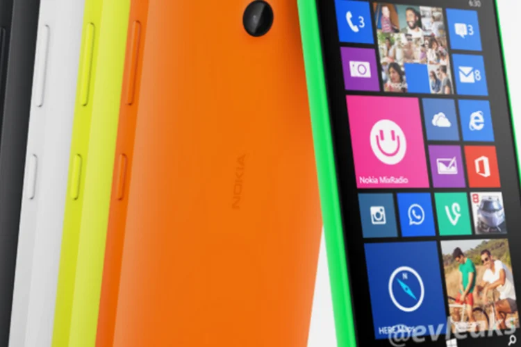 Suposta foto do Nokia Lumia 630: o smartphone deve ser lançado junto com o Nokia Lumia 635 (Reprodução/Twitter/@evleaks)
