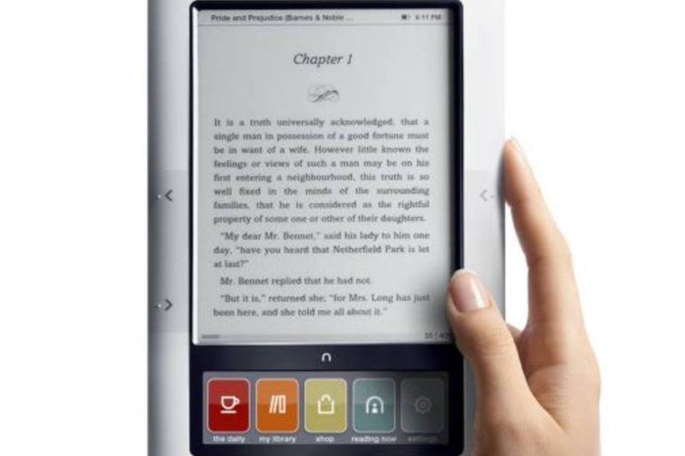Barnes and Noble lança leitor eletrônico Nook em versão tablet