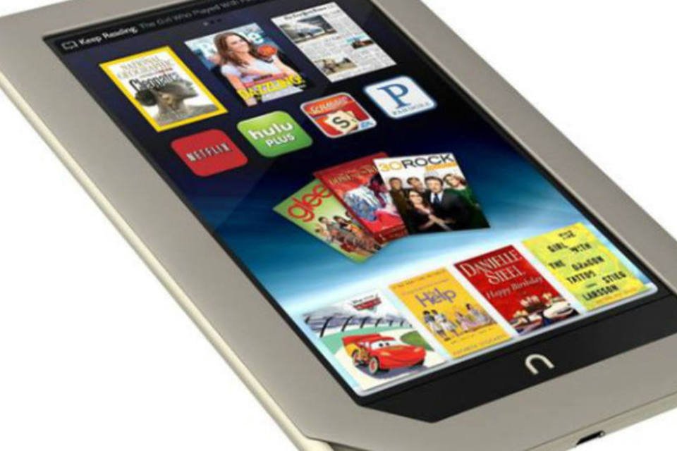 
	As vendas de conte&uacute;do digital de alta margem por meio do Nook subiram 46% no primeiro trimestre encerrado em 28 de julho
 (Divulgação)