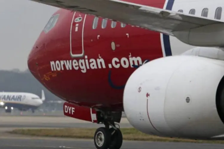 Norwegian Air: "nós tivemos um problema técnico com uma bomba hidráulica, resultando em uma limitação de peso" (Chris Ratcliffe/Bloomberg)