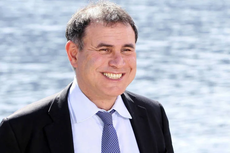 
	O economista Nouriel Roubini na It&aacute;lia: ele acha que o Brasil j&aacute; deveria ter sido rebaixado
 (Chris Ratcliffe/Bloomberg)